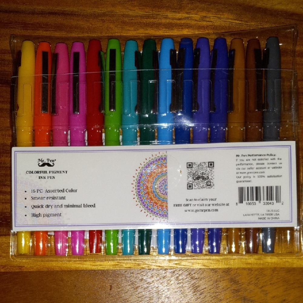 Mr. Pen Colorful Pigment Ink Pens Set